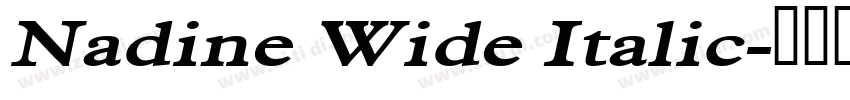Nadine Wide Italic字体转换